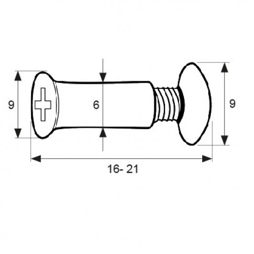 TORNILLO PASANTE CABINA CB24 IN