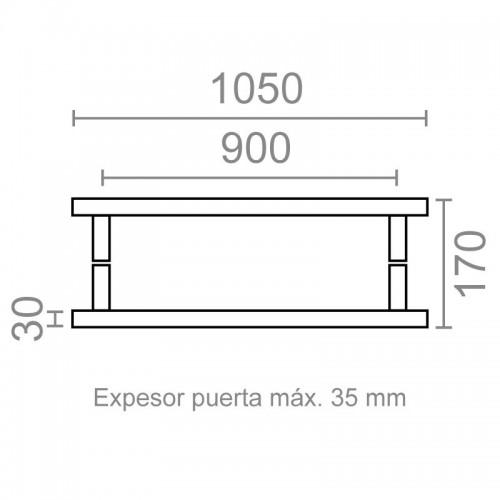 JGO MANILLON RECTO MN03 900x30mm IN