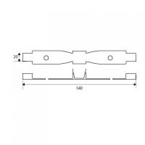 GARRA PRECERCO PRC02 140x20mm ZN