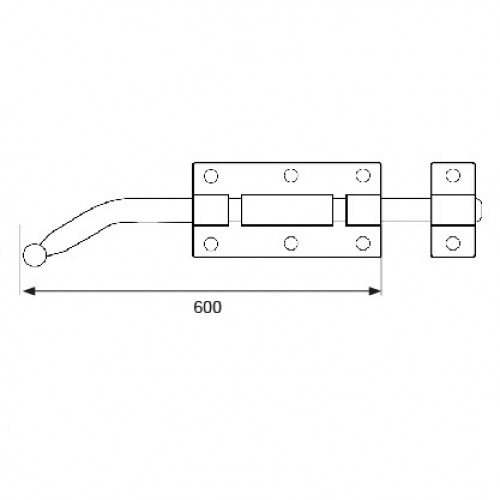 PASADOR SEGURIDAD PS06 600mm BC