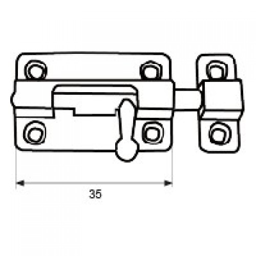 BL PASADOR ZAMAK PS02 35mm NI