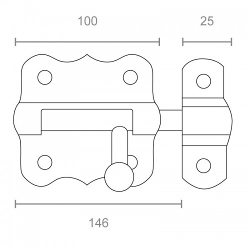 PASADOR HIERRO PS01 100mm NI