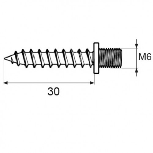 TORNILLO ANCLAJE TRN06 M6x30mm BC