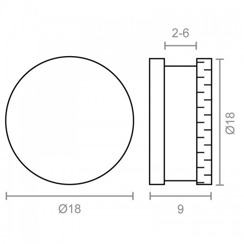 SUJETALUNAS LISO SC03 2-6mm NI