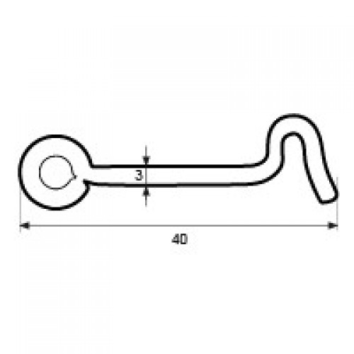 ALDABILLA RETENIDA ADB03 3x40mm ZN