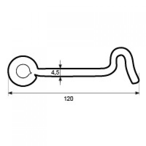 ALDABILLA RETENIDA ADB03 4,5x120mm ZN