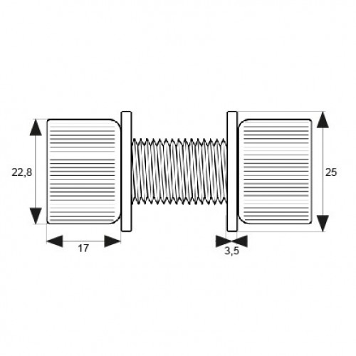 EMPALME UNION TUBO CB20 IN