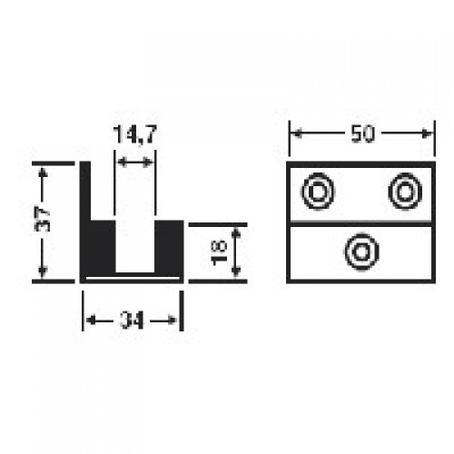 GUIA INFERIOR CORREDERA CB21 IN