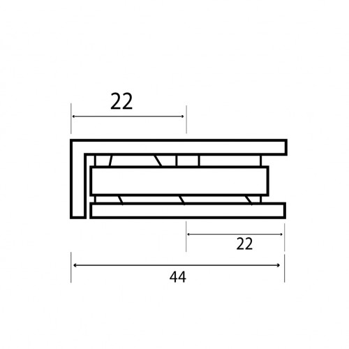PINZA MAMPARA PARED-CRISTAL BSC15 IN