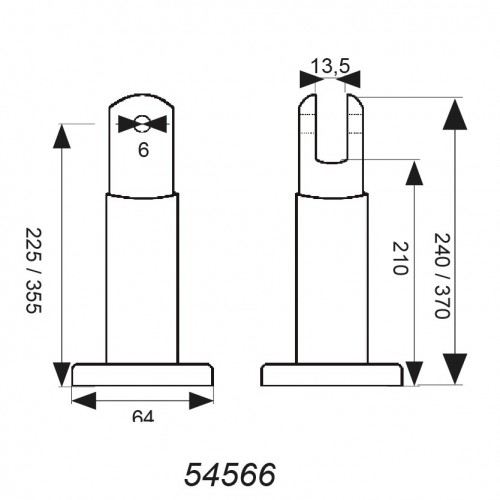 PATA REGULABLE CB10 210/370mm IN