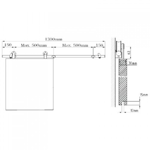 KIT CORREDERA P/CRISTAL PCR06 IN