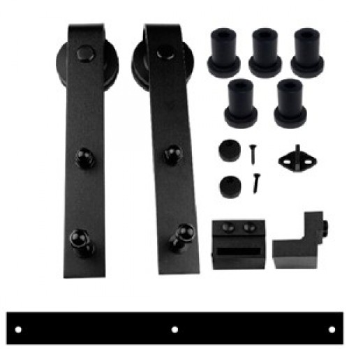 KIT PUERTA CORREDERA RUSTICO PCR01 2mts BL