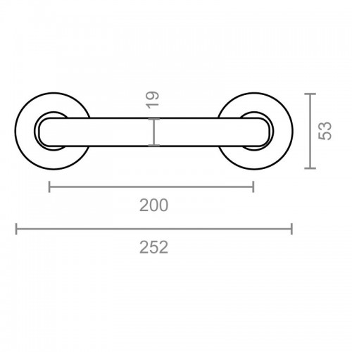 MANILLON ROSETA L RECTO 565 200x19mm IN