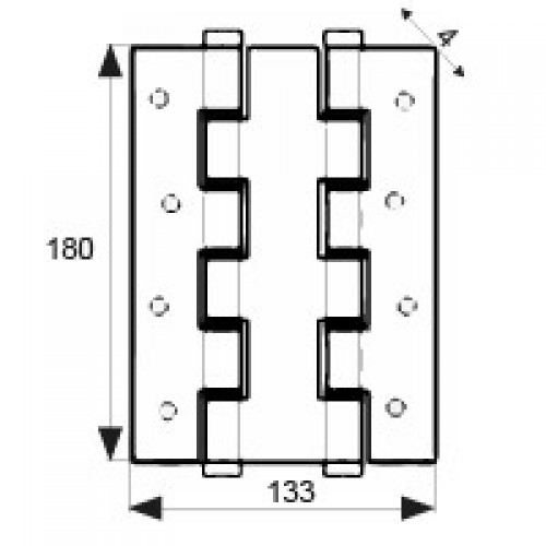 BL BISAGRA DOBLE ACCION BS10 BR