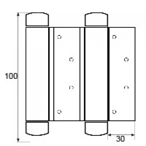 BISAGRA DOBLE ACCION BS12 100mm LTD