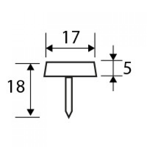 DESLIZANTE CLAVO DZ01 17mm MA