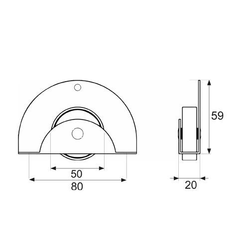 RUEDA NIDO CIRCULAR RUM12 50mm GR