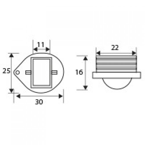 RUEDA EMBUTIR RUM01 22mm NE