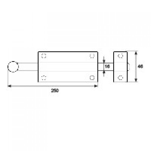 PASADOR LATON PS07 250mm NS