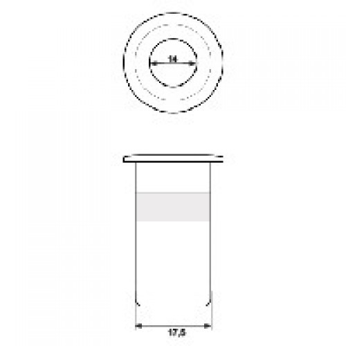 DEDAL EMBUTIR DDL01 14mm NI