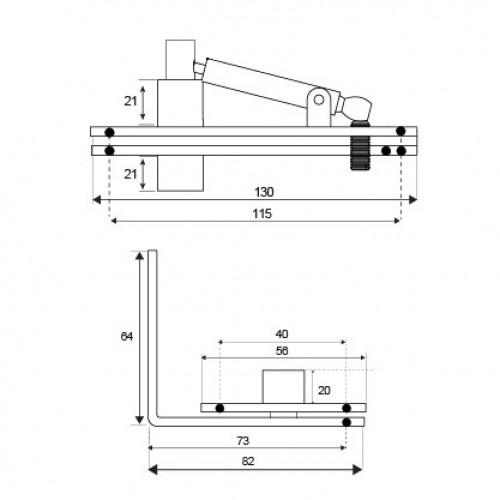 JGO BISAGRA PIVOTANTE C/R BS09 100kgs IN*