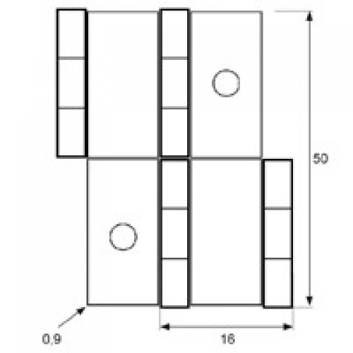 BISAGRA BIOMBO BS20 50x20x0,9mm LTD*