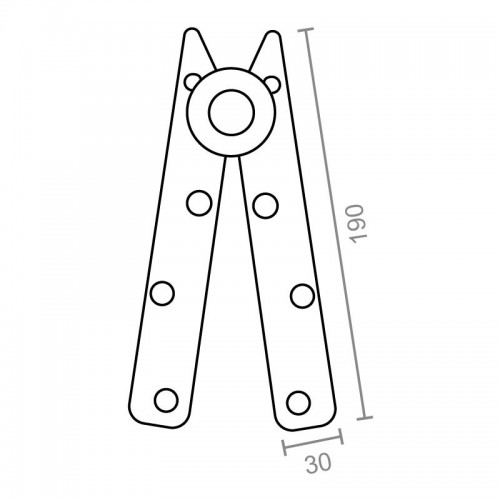 COMPAS ESCALERA BCP11 190x30mm ZN
