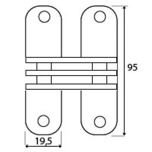 BISAGRA OCULTA BS04 95x19,5mm IN