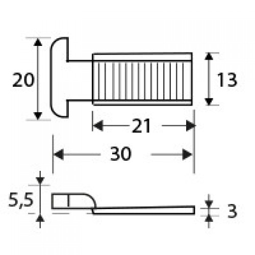 CERRADERO LENGÜETA 6818-22 ZN