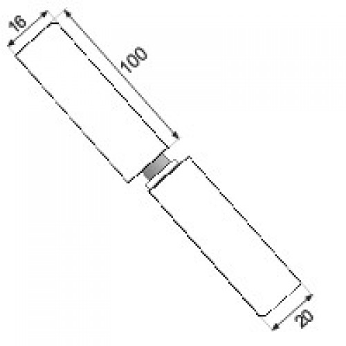 PERNIO PERFIL GOTA 695 16x100mm PU