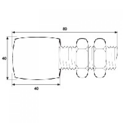 POLEA GUIA NYLON 698 40x40mm BL