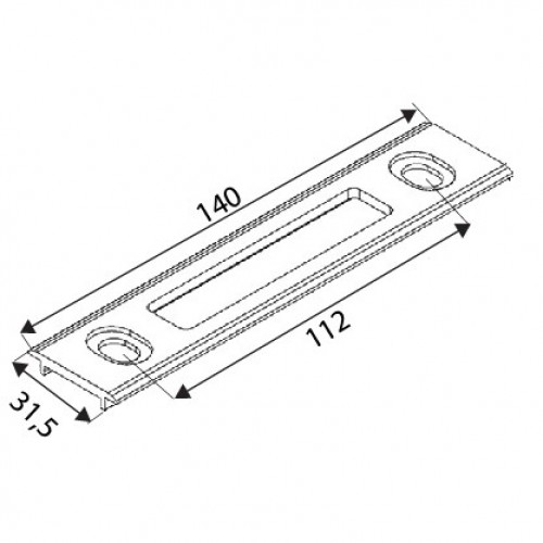 CERRADERO 40/20 6850 140x31,5mm NE