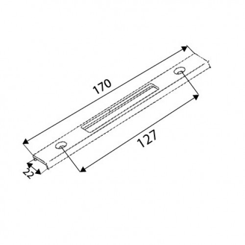 CERRADERO EUROPEO 6851 170x22mm NE