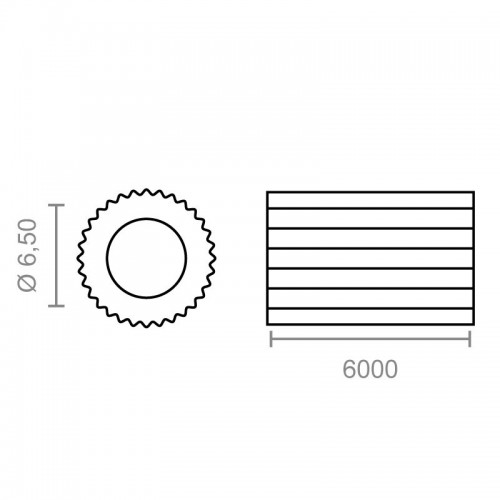 JUNTA MOSQUITERA CORREDERA MQ03 6,5mm NE (6mts)