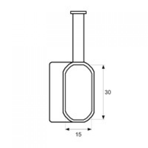 SOPORTE ESQUINA TECHO OVAL STA13 30x15mm AL