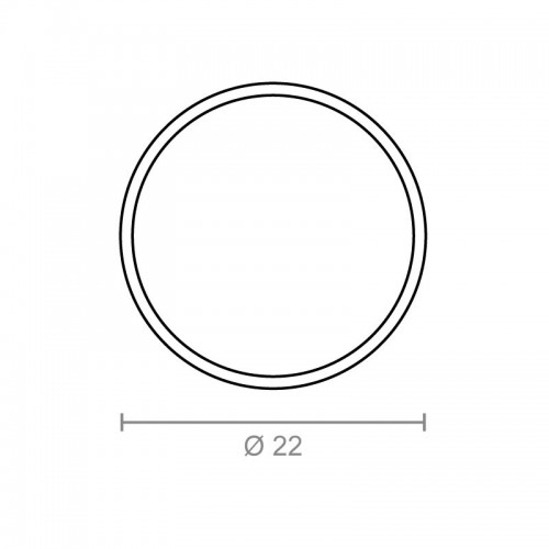 ANILLA REDONDA CT17 22mm BL