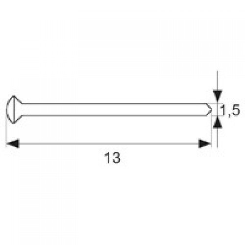PUNTA LATON PNT02 1,5x13mm LT