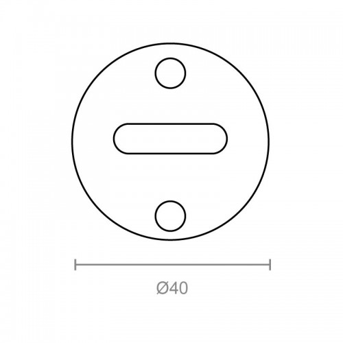 PLACA AMARRE REDONDA AP08 40mm AISI316