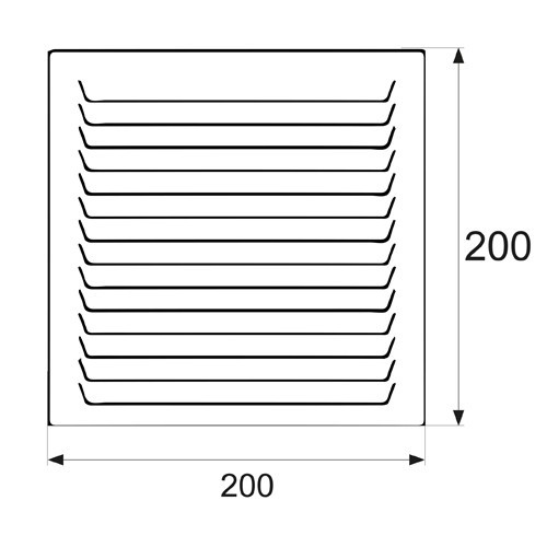REJILLA MOSQUITERA RJV04 200x200mm AL