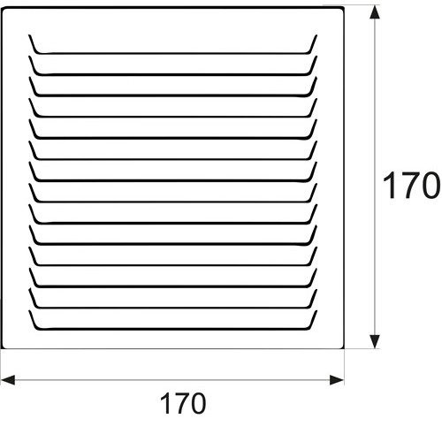 REJILLA MOSQUITERA RJV04 170x170mm BL