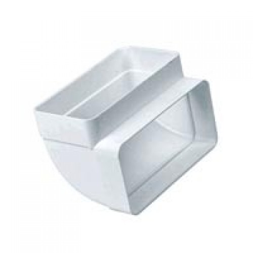 CODO 90º VERTICAL VN10 147x70mm BL