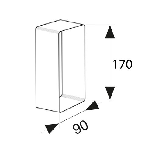 EMPALME RECTANGULAR VN05 170x90mm BL