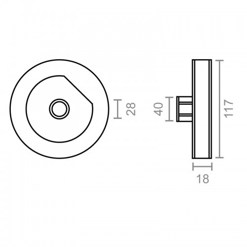 POLEA PLASTICO ESPIGA CINTA 18mm PR21 NE