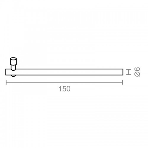 SEGURO PERSIANA PASADOR PR22 6x150mm BC*