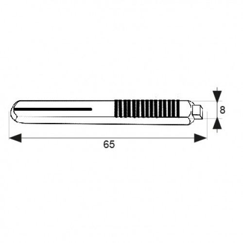 BL CUADRADILLO EXPANSION CDD03 8x65mm ZN