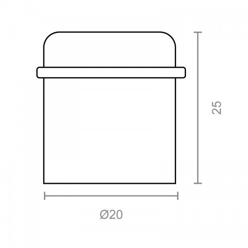 BL TOPE PUERTA SETA TP03 20mm LP