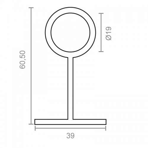 BL SOPORTE CERRADO STA03 19mm NI
