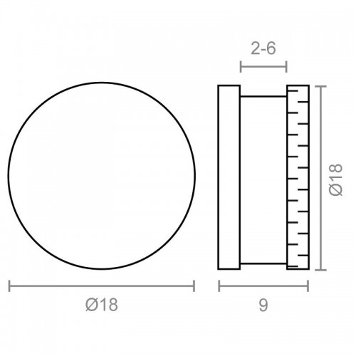 BL SUJETALUNAS LISO SC03 2-6mm NI