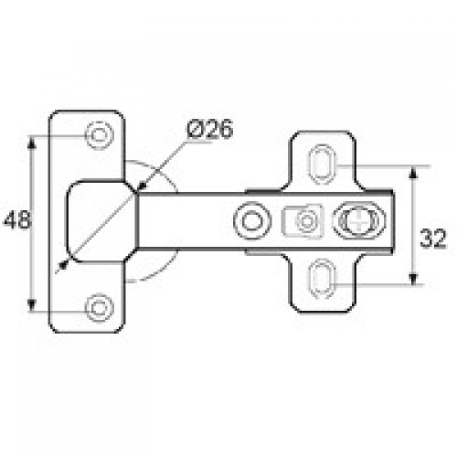 BL BISAGRA CAZOLETA ACOD BC01 26mm ZN