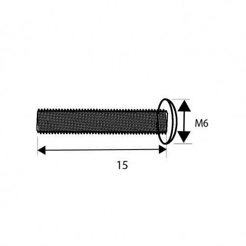 BL TORNILLO KOMBY TNE03 M6x15mm NI